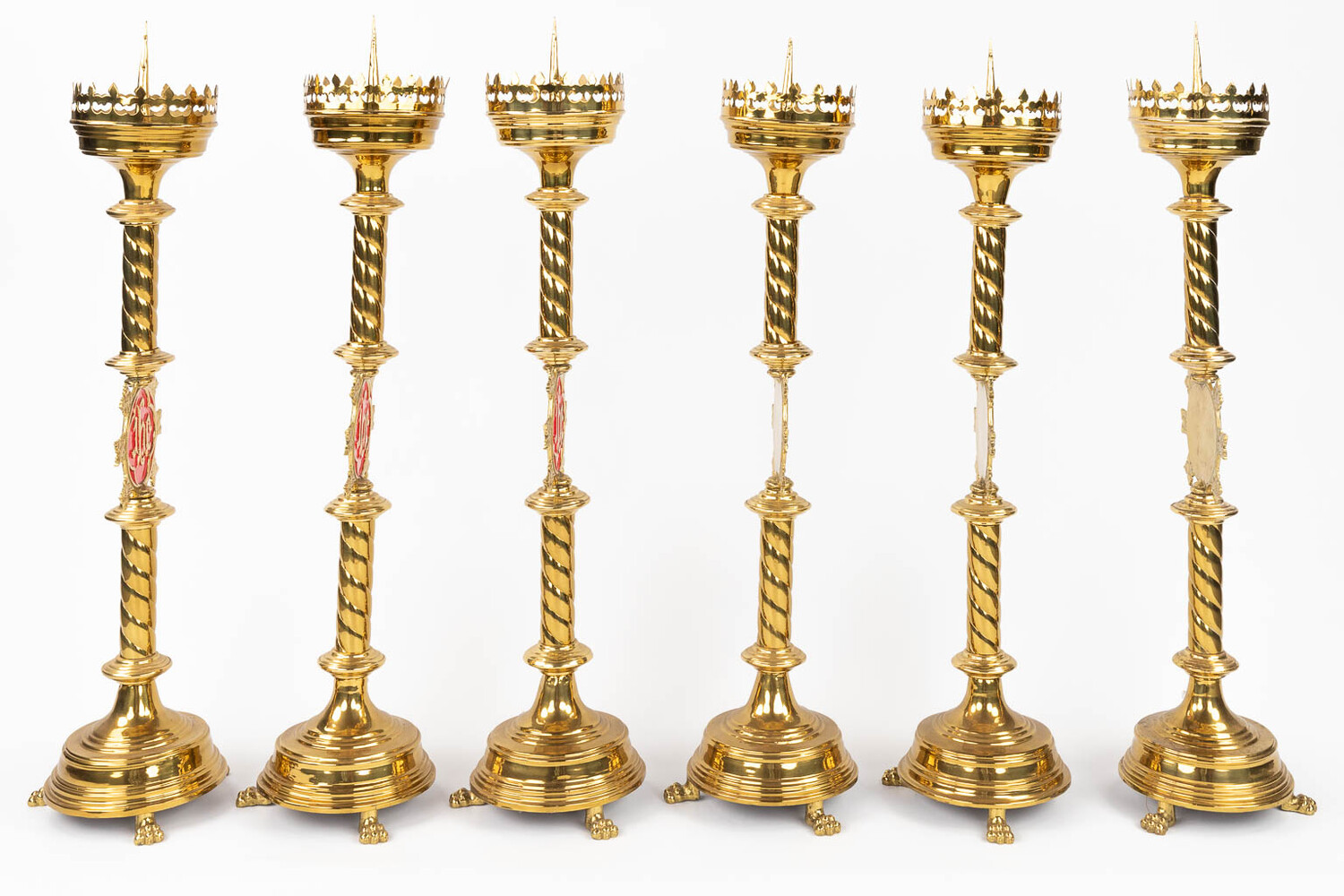 6 Gothic - Style Matching Candle Sticks - Fluminalis Church