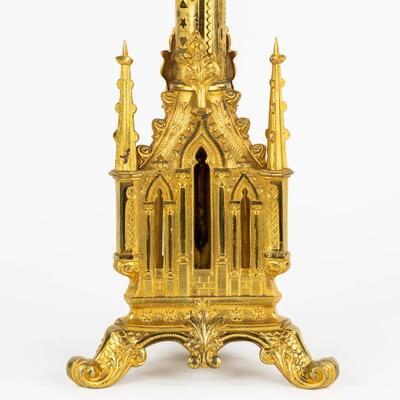 6 Gothic - Style Matching Candle Sticks Height Without Pin. 8 Pieces Available !