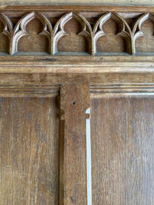 Panneling style Gothic - Style en Oak wood, Beek & Donk Netherlands 19 th century