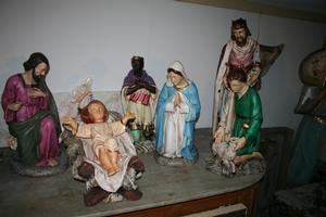Resin Nativity Set  en RESIN / POLYESTER, 20th Century