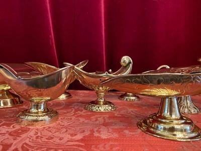 Collection Boats For Sale Seperate en Brass / Bronze / Polished and Varnished, Belgium & France 18th & 19th Century