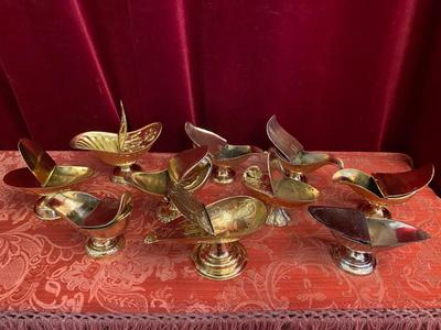 Collection Boats For Sale Seperate en Brass / Bronze / Polished and Varnished, Belgium & France 18th & 19th Century