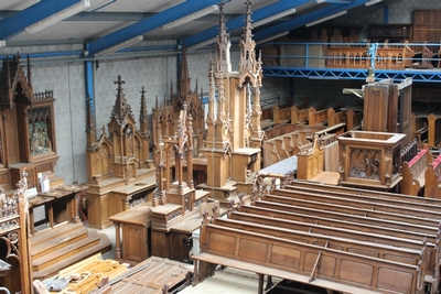 Extra New Warehouse 2017 Church Altars 2500m2. All Altars Are Pictured Separately Under The Category “Antique Church Altars” !