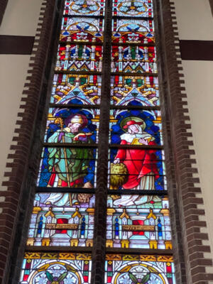 Stained Glass Windows Expected !!! style Gothic - style Netherlands  19 th century ( Anno 1855 )