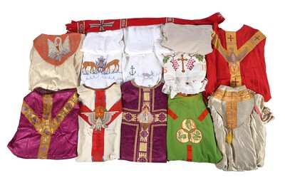 Huge Lot Of Religious Clothing  en Fabrics, Netherlands  20 th century