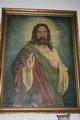 Large Imagination Of Jesus, Hand-Painted On Canvas By Meissner Germany