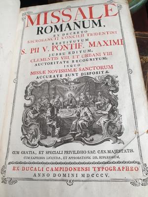 Lot Of 40 Missale Romanum Brass Locks - Engravings