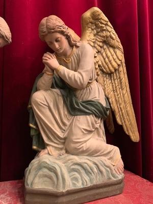 Angels en Composite Stone , Belgium 19th century