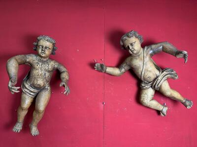 Angels  en Wood, 18 th century ( Anno 1760 )