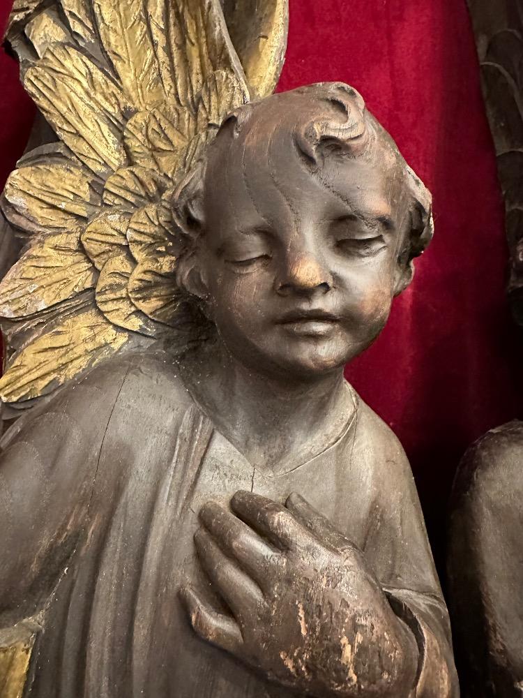 Pair   Architectural Ornaments With Angels