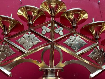 Pair art - deco Candle Holders Measures Without Pin