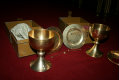 Chalices  style art - deco en Brass / Bronze / Polished and Varnished, Netherlands  20 th century