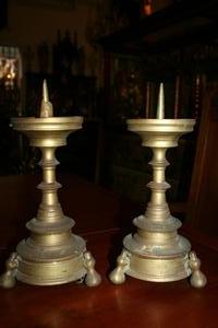 Candle Sticks en bronze, Dutch