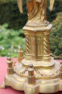 Candle Sticks en Brass / Bronze / Gilt, France 19th century