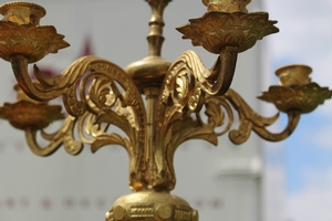 Candle Sticks en bronze - gilt, France 19th century