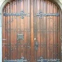 Exceptional Church Doors..  en Oak wood, Belgium 19th century / 1905