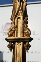 Candle Sticks style Gothic en Bronze / Brass, FRANCE 19 th century