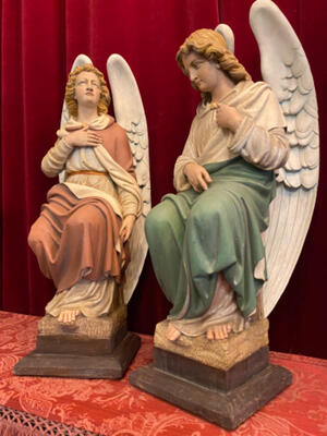 Angels style Gothic - style en Wood , Germany 19 th century ( Anno 1890 )