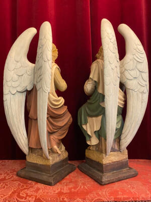 Angels style Gothic - style en Wood , Germany 19 th century ( Anno 1890 )
