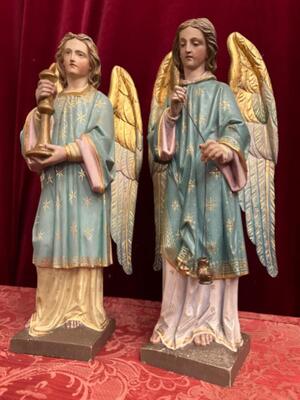 Angels  style Gothic - Style en Hand - Carved Wood , Netherlands  19 th century