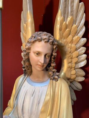 Angels style Gothic - Style en Composite Polychrome, France 19th century