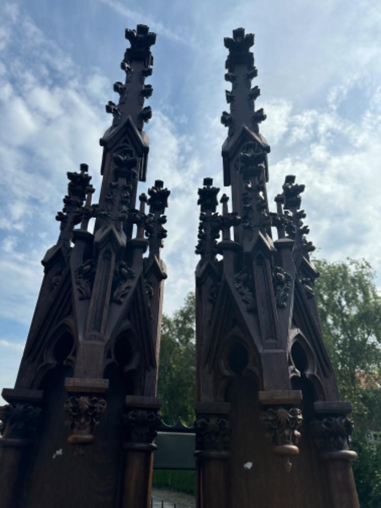 Pair Gothic - Style Architectural Ornaments