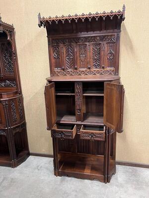 Cabinets Expected ! style Gothic - Style en Wood, France 19 th century