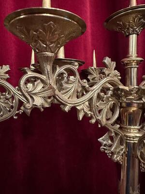 Pair Gothic - Style Candle Holders