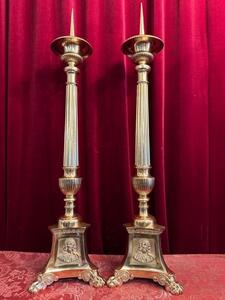 Gothic Church candle sticks - Belgium Antique Exporters - Recent Added  Items - European ANTIQUES & DECORATIVE