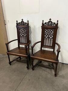 antique gothic set of 2 chairs and couch - Church Furniture - Fluminalis