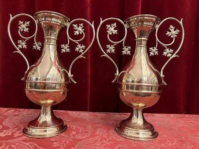 Pair Gothic - Style Flower - Vases