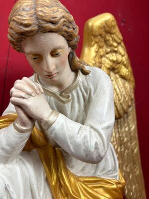 Kneeling Angels style Gothic - Style en Composite Stone, Belgium  19 th century