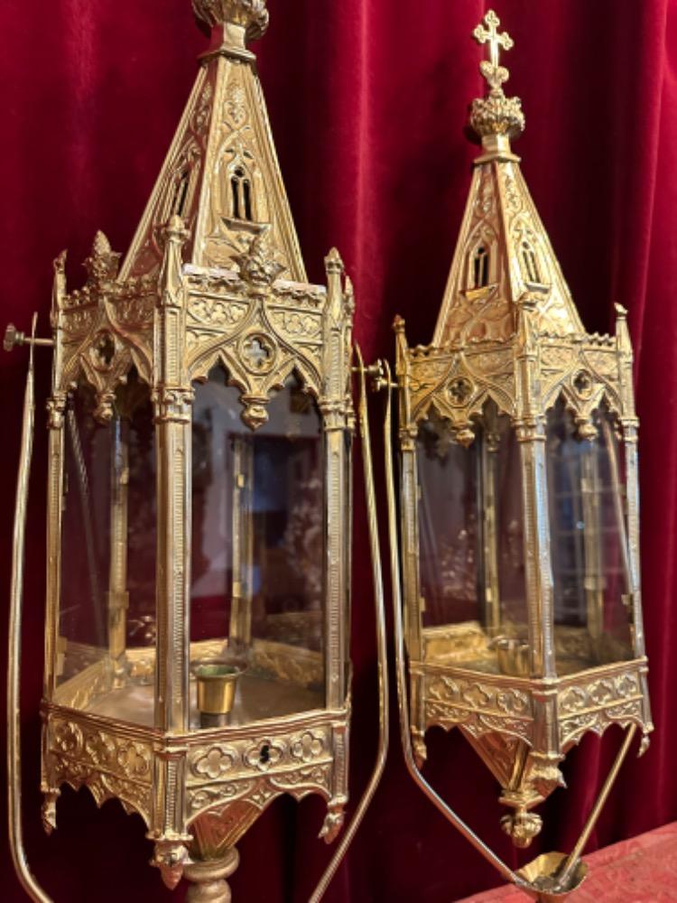 Pair Gothic - Style Lanterns