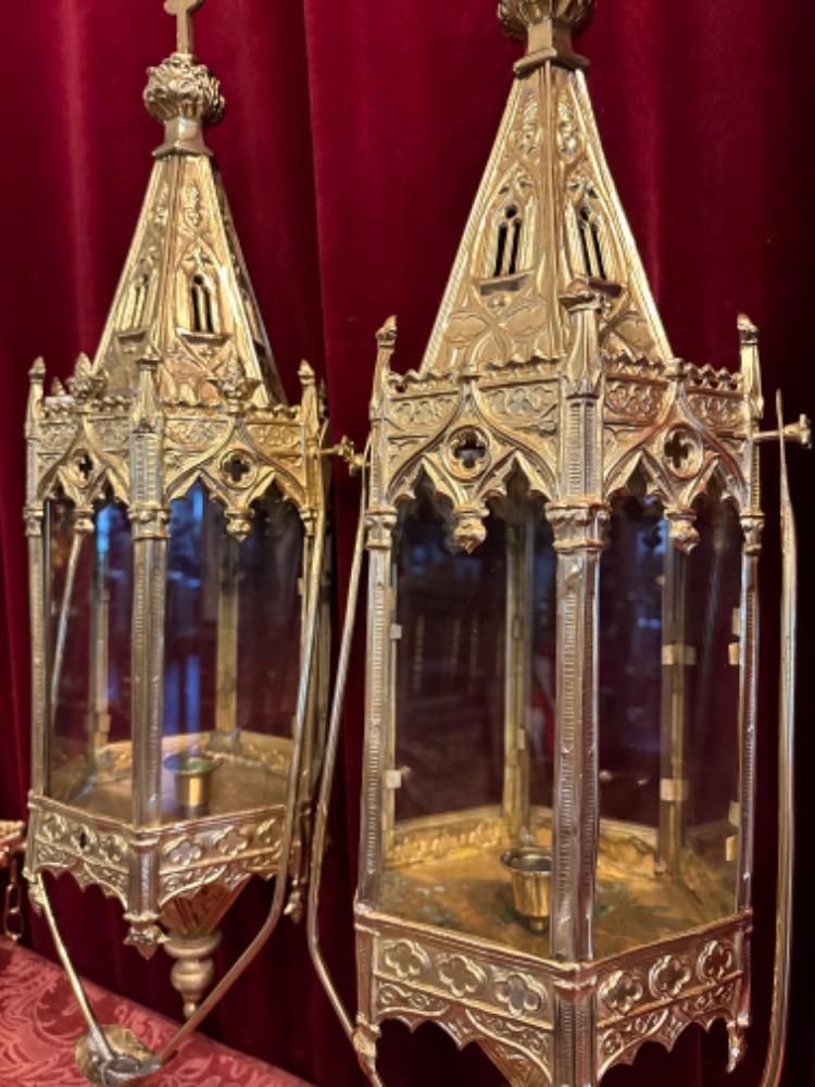 Pair Gothic - Style Lanterns