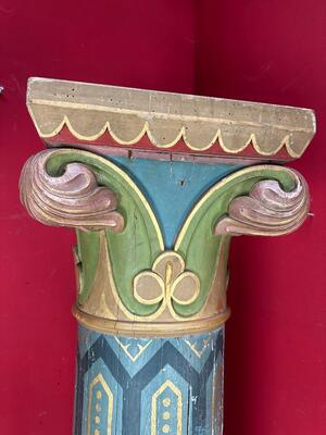 Pair Gothic - Style Matching Pedestals