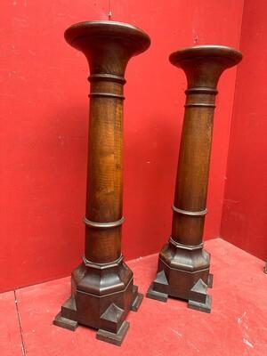 Pair Gothic - Style Matching Stands