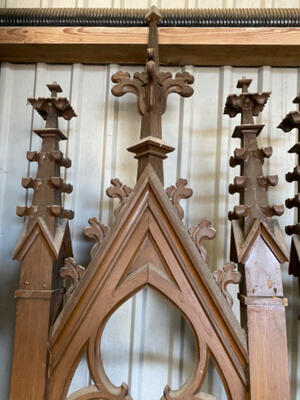 Organ Front Ornaments style Gothic - style en Wood, Beek & Donk Netherlands 19 th century