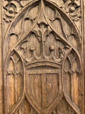 Panels style Gothic - style en Wood, Belgium  19 th century