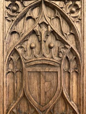 Panels style Gothic - style en Wood, Belgium  19 th century