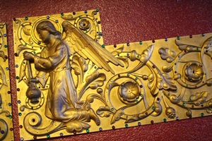 Relief Angels style Gothic - style en Bronze / Gilt, France 19th century