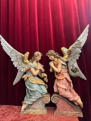 Pair  Matching Adoring Angels
