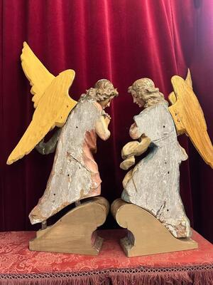 Pair  Matching Adoring Angels