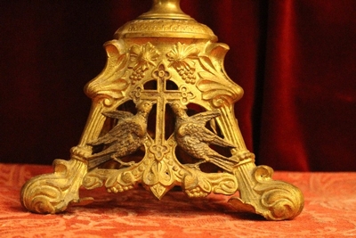 Matching Candle Holders en Bronze / Gilt, France 19th century ( anno 1875 )