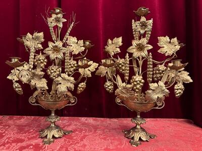 Antique church neo gothic brass religious chandelier candle holder Lamp  stones