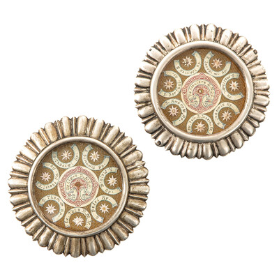 Reliquary - Relics  12 Apostles & Relic Of The True Cross / Ex Velo Bmv / Ex Pallio St. Joseph  en Silver / Glass / Originally Sealed, Belgium  19 th century