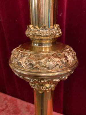 Candelabra style Romanesque - Style en Bronze / Polished and Varnished, France 19 th century ( Anno 1885 )