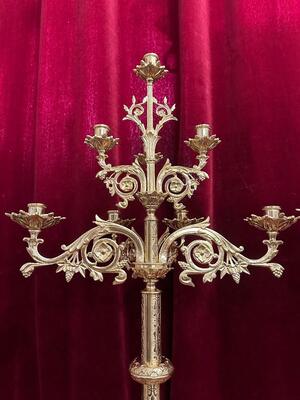 Pair Romanesque - Style Candle Holders