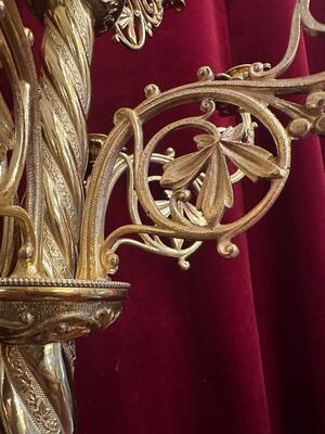 Pair Romanesque - Style Candle Holders
