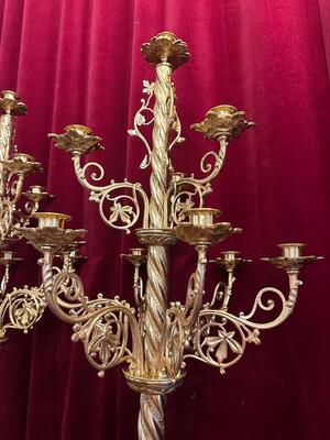 Pair Romanesque - Style Candle Holders