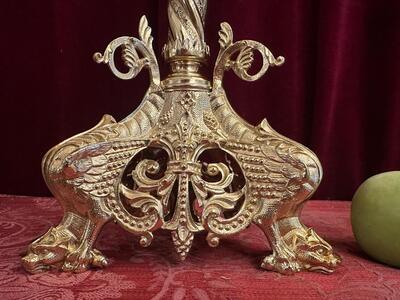 Pair Romanesque - Style Candle Holders